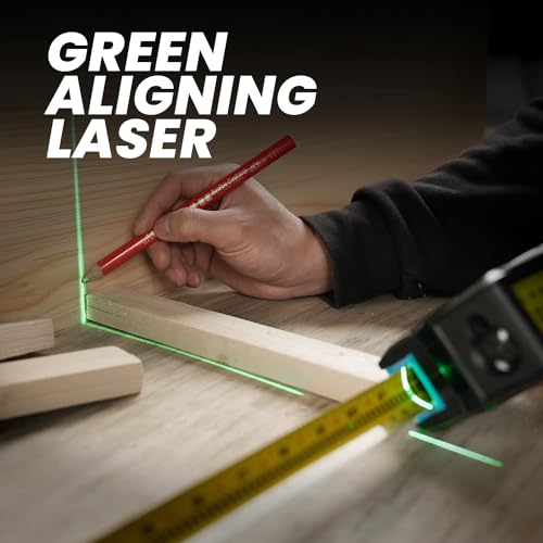 Cinta métrica digital 3 en 1 DTX10, herramienta de medición láser de 330 pies y cinta de bloqueo automático con lectura digital instantánea, línea láser extendida y medición incremental, cinta reemplazable