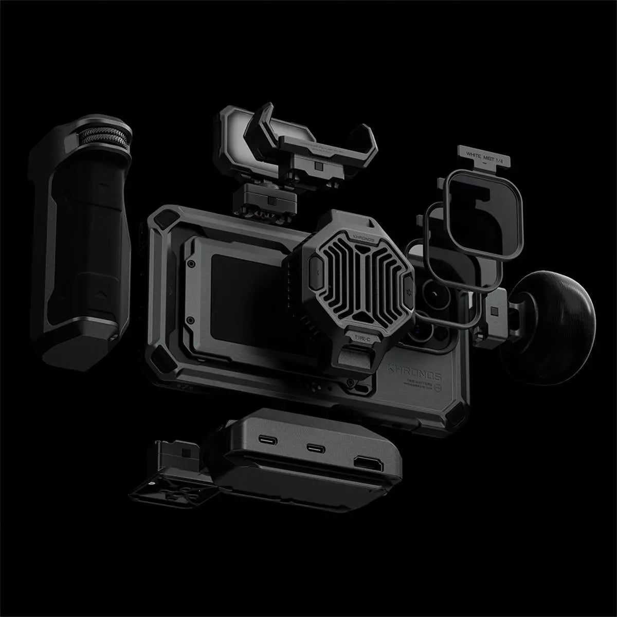 Kit definitivo para filmación móvil Tilta Khronos para Apple iPhone 15 Pro Max