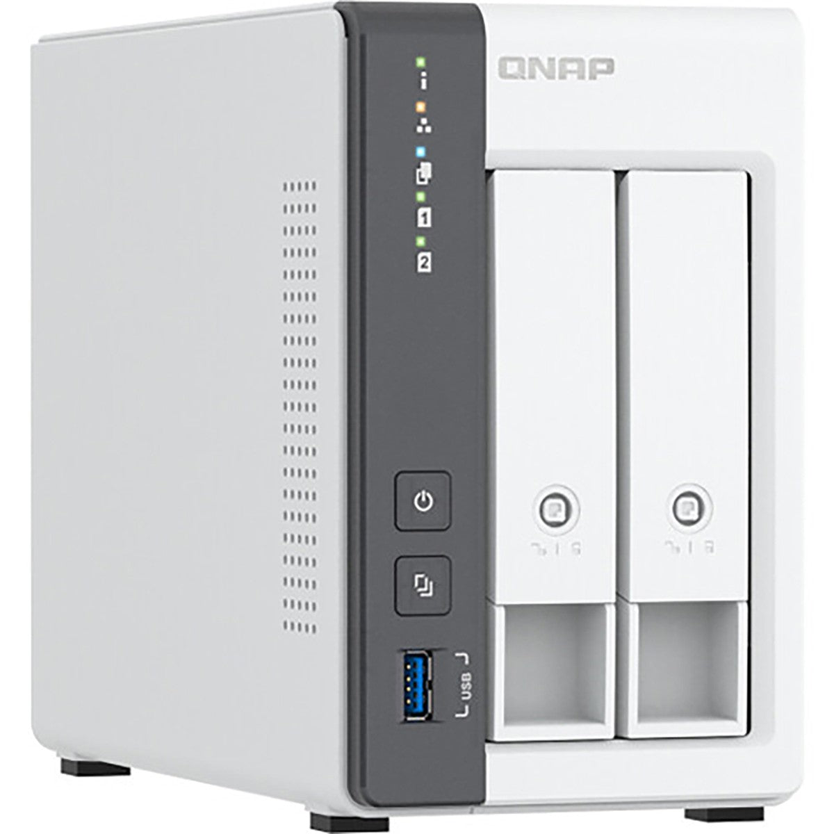 Carcasa NAS QNAP TS-216G de 2 bahías, ARM Cortex-A55, 4 GB de RAM, sin disco QNTS216G