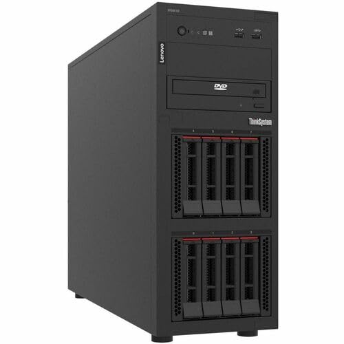 Lenovo ThinkSystem ST250 V3 7DCEA01WNA Servidor torre - 1 x Intel Xeon E-2488 3.20 GHz - 16 GB RAM - Controlador SAS de 12 Gb/s - Chip Intel C266 - Soporte de 1 procesador - Soporte de 128 GB RAM -