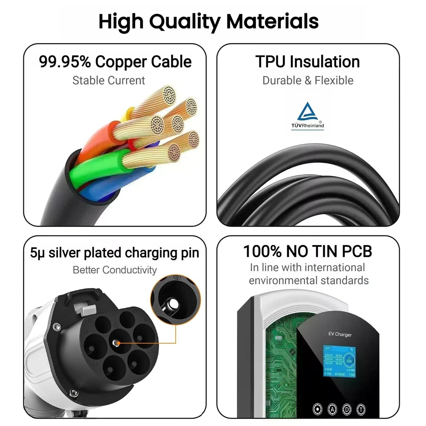Cargador para vehículos eléctricos GBT de China con función DLB, aplicación Wi-Fi RFID, 11 kW trifásico, retardo de 1 a 15 horas