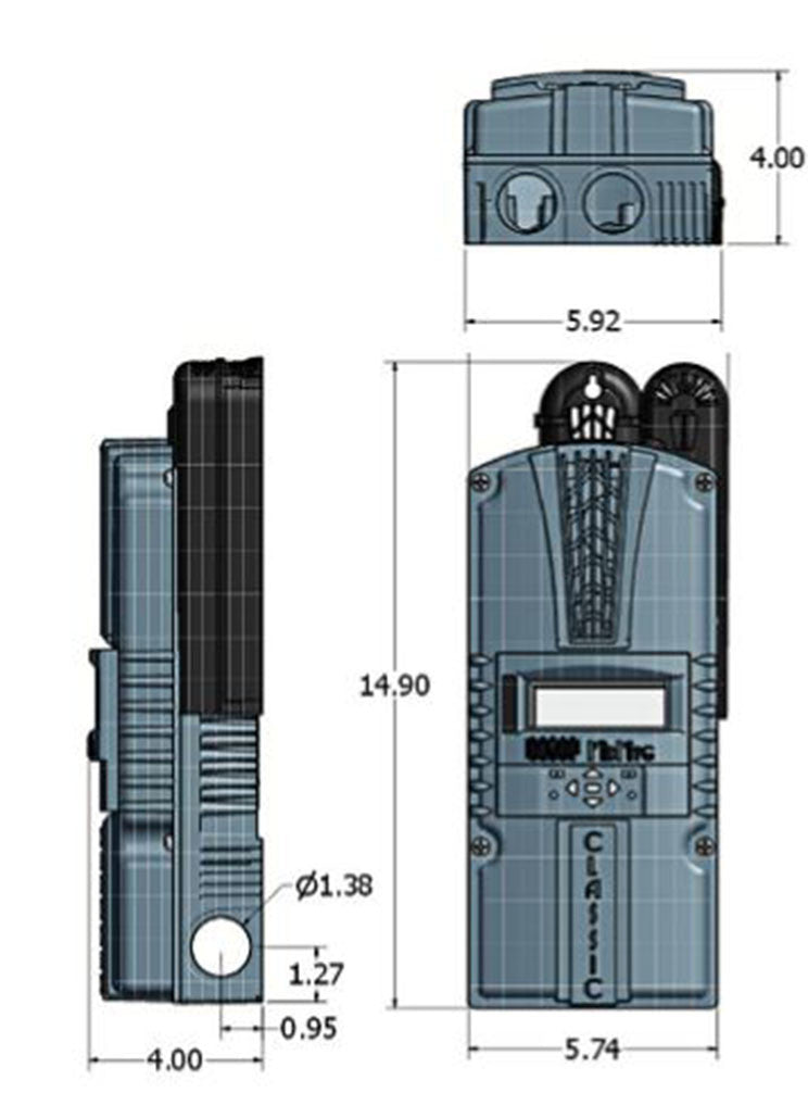 Controlador de carga Midnite Solar Classic 200 MPPT, 200 V, 79 A, color medianoche