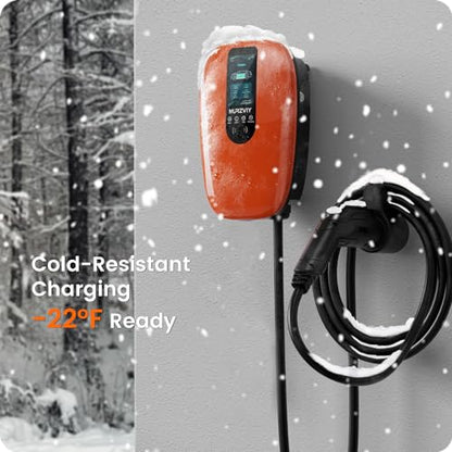 Cargador EV de nivel 2 para el hogar, estación de carga de vehículos eléctricos de 48 amperios 240 V con control de aplicación, EVSE interior/exterior con WiFi/Bluetooth, cableado ‎AC48A-O01-Hardwired
