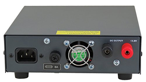 TekPower TP350 Fuente de alimentación conmutada de 23 amperios DC 13.8V con enchufe de cigarrillo