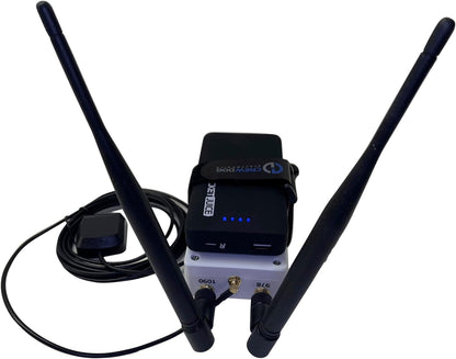 Stratux ADS-B - Receptor de doble banda para clima y tráfico de aviación, WAAS GPS, AHRS, paquete de baterías, montaje de succión, antenas, SDR