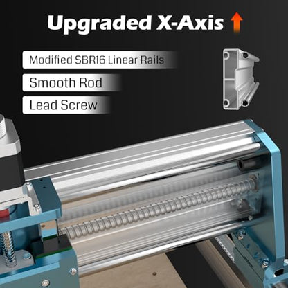 SainSmart Genmitsu 4040-PRO MAX Enrutador CNC, recortadora de 710 W y riel lineal, área de trabajo 16.142 x 15.945 x 3.031 in, para fresado de corte acrílico de madera, control GRBL - 4040PM
