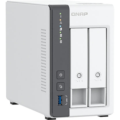 Carcasa NAS QNAP TS-216G de 2 bahías, ARM Cortex-A55, 4 GB de RAM, sin disco QNTS216G