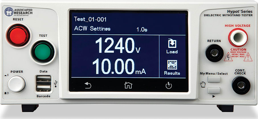 Associated Research 3865 - 5 kV @ 20 mA AC, 6 kV @ 7.5 mA DC Hipot Tester