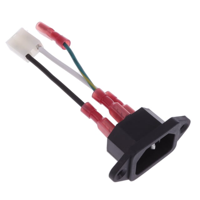 GlobTek, Inc. C1410070M6MLX3(R) - Socket rectangular de 03 pos. a IEC 320-C14 0.20' (60.0mm)