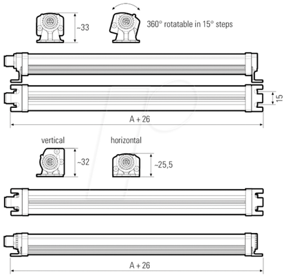 LED2WORK 111010-37 - LEANLED II Opal-K 1520 mm