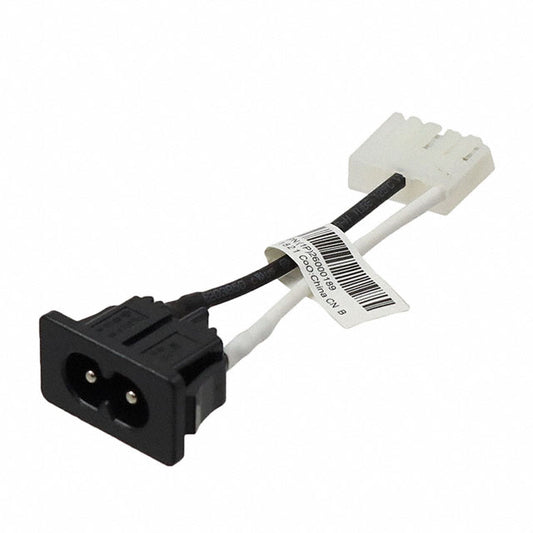 GlobTek, Inc. C810070M6MLX5HW(R) - Socket rectangular de 05 pos. a IEC 320-C8 0.20' (60.0mm)