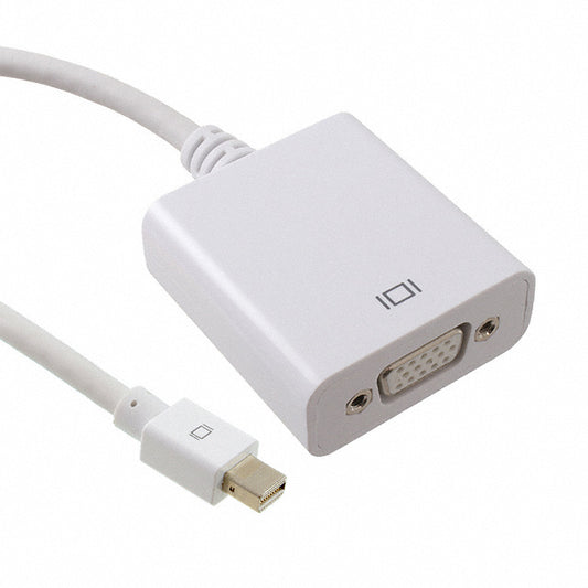 Adam Tech CA-MINIDP-VGAF-6FT - D-Sub de 15 pos hembra, densidad alta (HD) a Mini DisplayPort, macho 6.00' (1.83m)