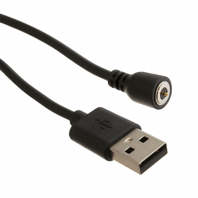 Adam Tech CA-ST2-PHR-198-M - Clavija circular, macho, de 01 pos (magnético) a clavija de conexión macho USB A 2.62' (800.0mm)