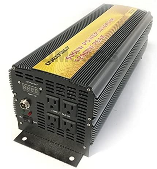 Inversor de corriente de 6000 vatios 12000 vatios de potencia máxima de 12 V CC a 120 V CA S6000DI