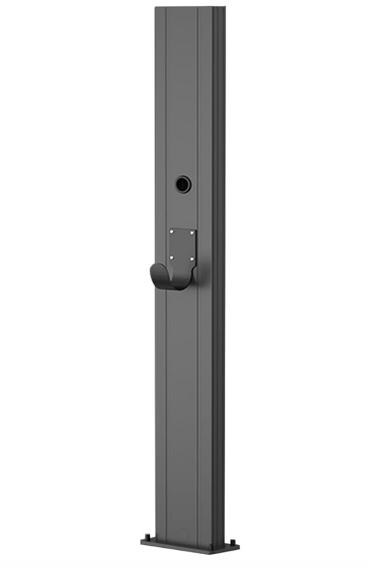 Pedestal de cargador Universal EV al aire libre, soporte de pedestal para cargador de vehículo eléctrico montado en el suelo, soporte de estación de carga Acero Galvanizado