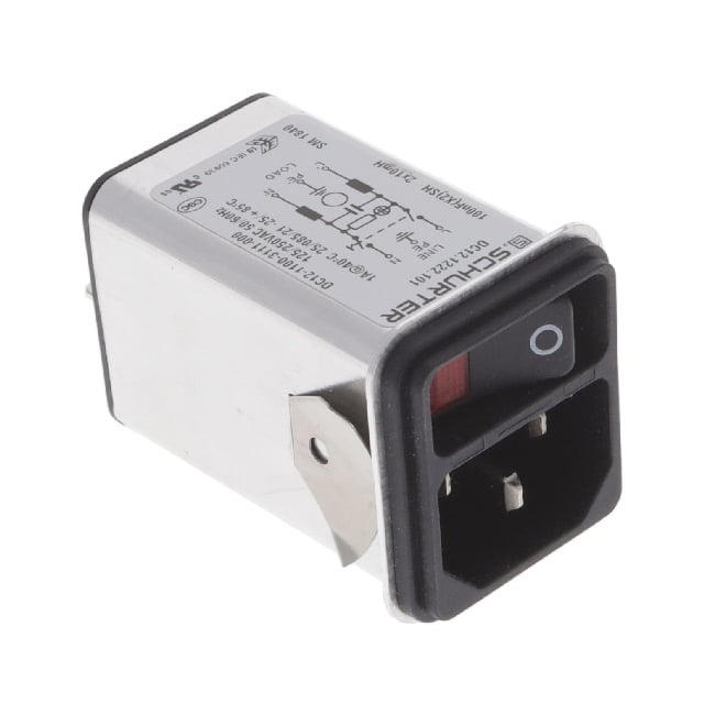 SCHURTER Inc. DC12.1222.101 DC12 - Receptáculo, clavijas macho - Módulo - -