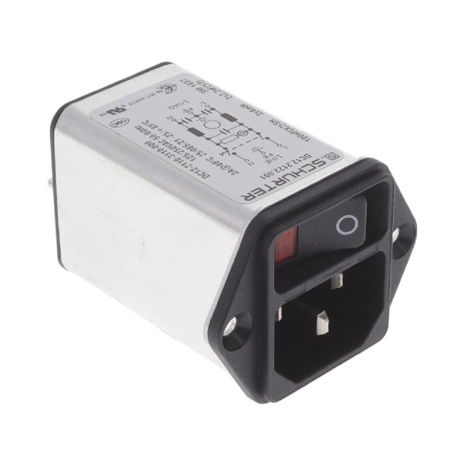 SCHURTER Inc. DC12.2122.001 DC12 - Receptáculo, clavijas macho - Módulo - -