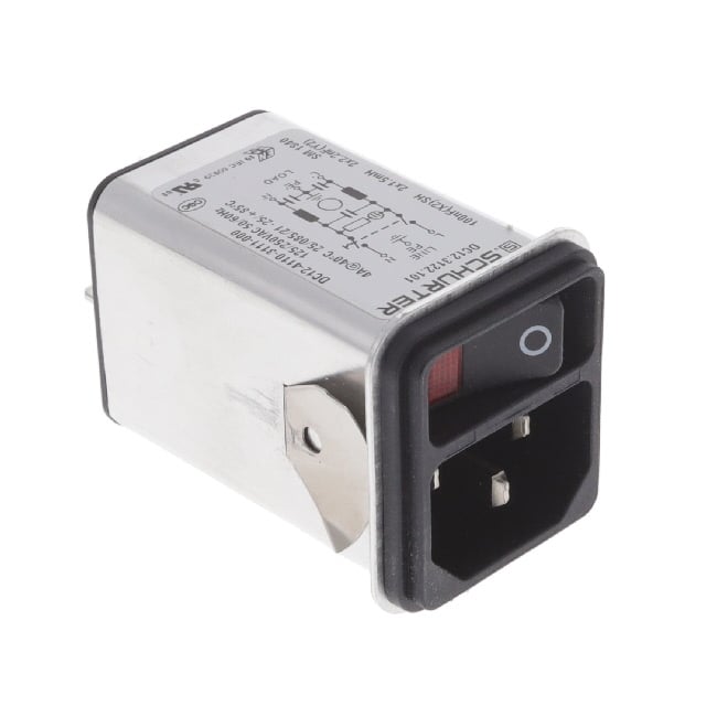 SCHURTER Inc. DC12.3122.101 DC12 - Receptáculo, clavijas macho - Módulo - -