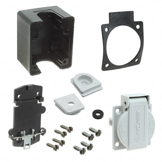 Altech Corporation DMRGR BLACK BOX - NEMA 5-15R Receptáculo, enchufes hembra 15A 125VCA
