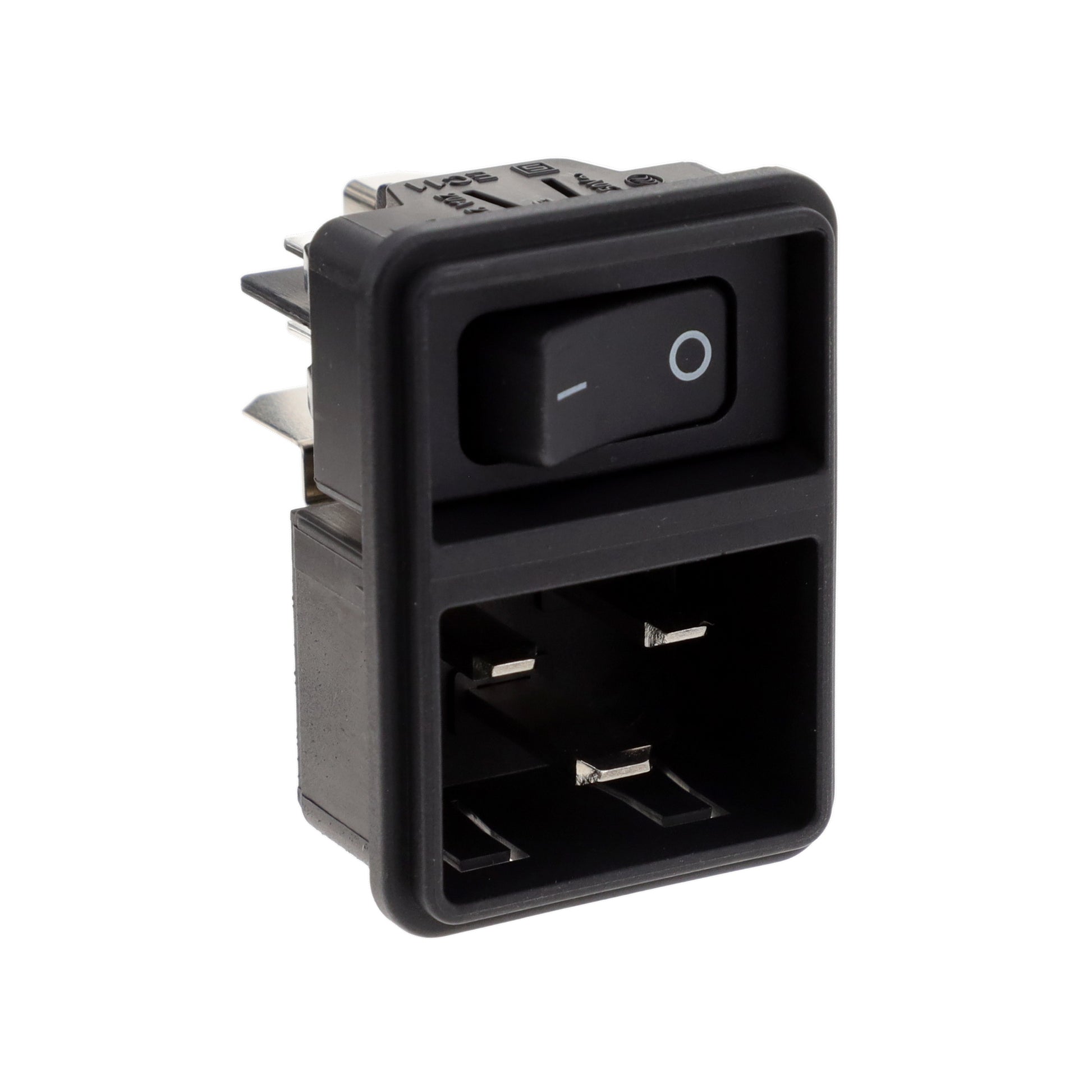 SCHURTER Inc. EC11.0001.201.21 - - Receptáculo, hojas macho, módulo 20A 250VCA
