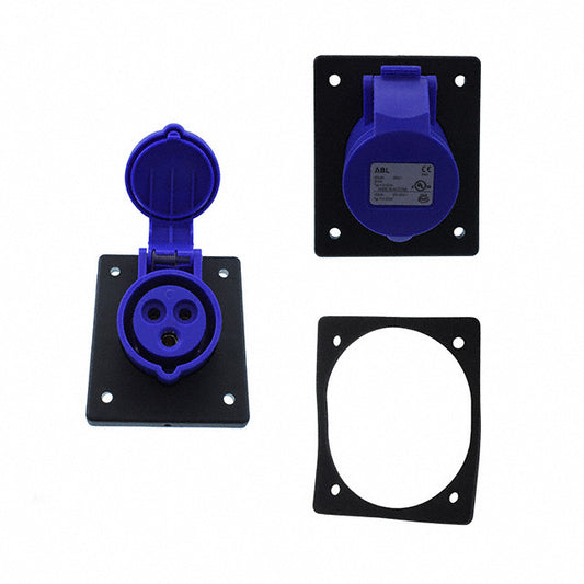 Altech Corporation F31S23A - Pin y manguito (2P3W) Receptáculo, enchufes hembra 20A 250VCA