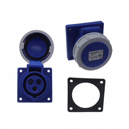 Altech Corporation F31S25A - Pin y manguito (2P3W) Receptáculo, enchufes hembra 20A 250VCA