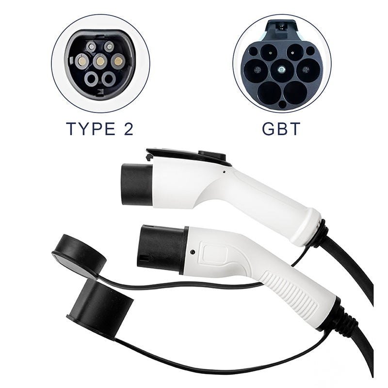 Cable de carga EV Tipo 2 7KW 32A GBT Compatible para vehículos eléctricos y conectores
