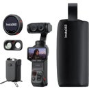 Cámara con estabilizador de doble lente Insta360 Luna Ultra 8K, paquete estándar, color negro cósmico. MFR: 307379