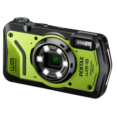 Cámara Pentax WG-8 para todo tipo de clima, color verde IRCWG8G MFR: 01502