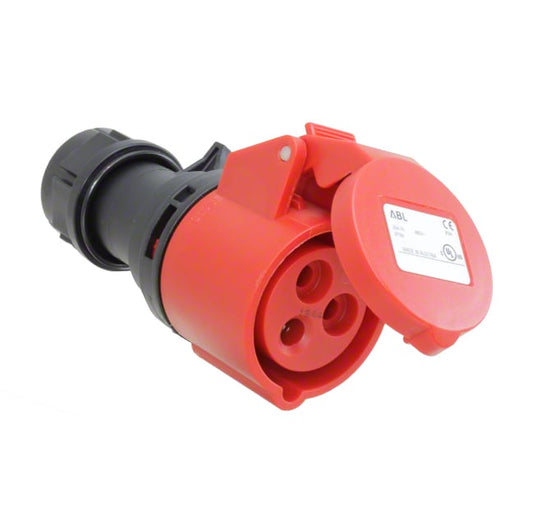 Altech Corporation K31S50A - Pin y manguito (2P3W) Receptáculo, enchufes hembra 20A 480VCA