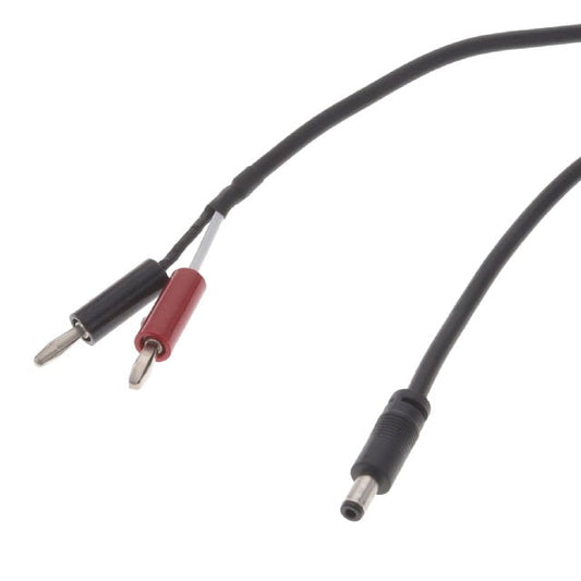 GlobTek, Inc. L0011852M0BAN(R) - Conector tipo barril - 2.5mm DI, 5.5mm DE a clavijas tipo banana (2) 6.56' (2.00m)