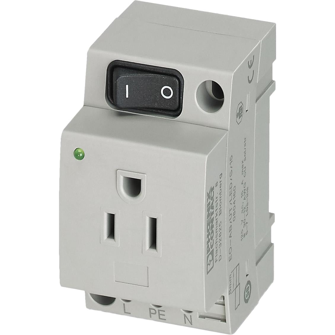 Phoenix Contact 804160 - NEMA 5-15R Receptáculo, enchufes hembra 15A 125VCA