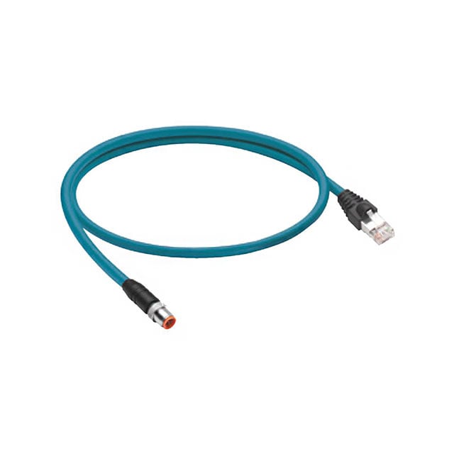 Lumberg Automation 0985 656 103/15M EtherMATE™ Circular de 08 pos macho a RJ45, 8p8c 49.21' (15.00m)