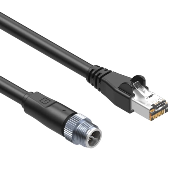 Tensility International Corp 10-03964 M12 X-Code Circular de 08 pos macho a RJ45, 8p8c 16.40' (5.00m)