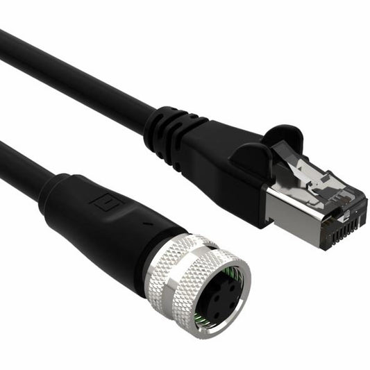 Tensility International Corp 10-06492 - Circular, hembra y de 04 pos a RJ45, 8p4c 6.56' (2.00m)