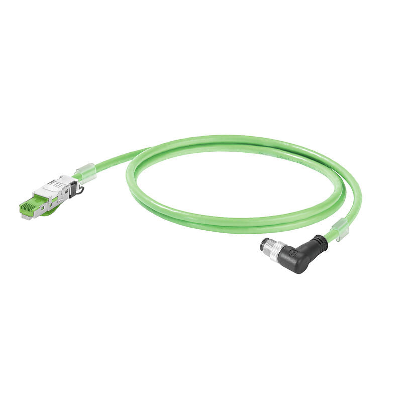 Weidmüller 1059760030 - Circular de 04 pos macho a RJ45, ángulo recto a RJ45, 8p4c 9.84' (3.00m)