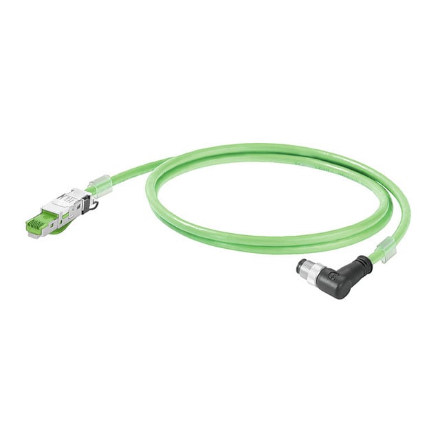 Weidmüller 1059760050 - Circular de 04 pos macho a RJ45, ángulo recto a RJ45, 8p4c 16.40' (5.00m)