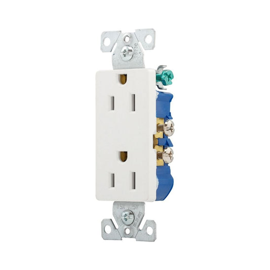 Eaton Wiring Devices 1107W-BOX 1107 NEMA 5-15R Receptáculo, enchufes hembra 15A 125VCA