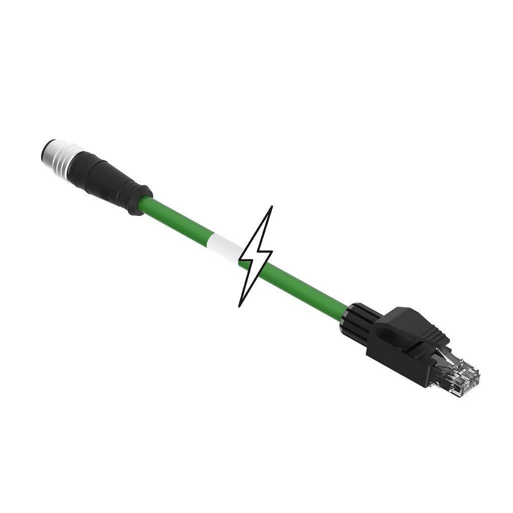 Molex 1201080293 120108 Circular de 04 pos macho a RJ45, 8p4c 59.06' (18.00m)