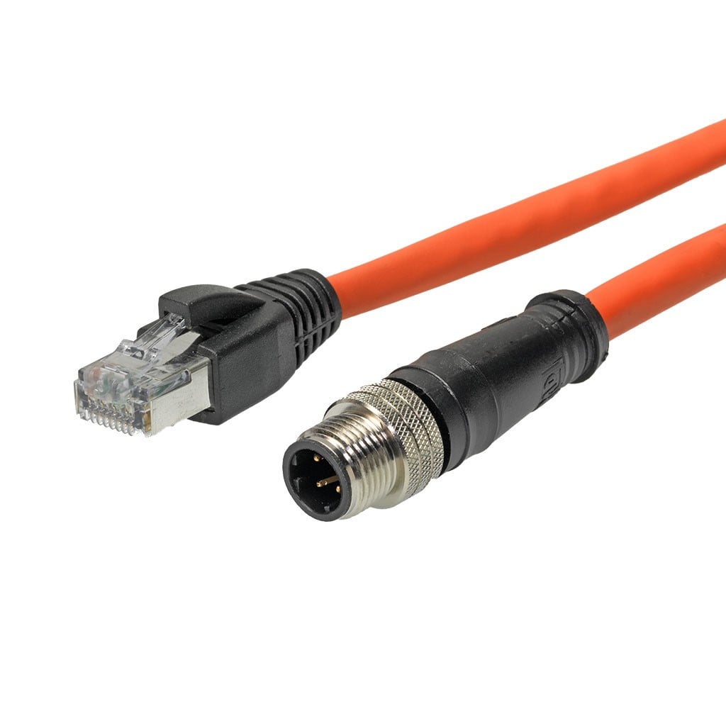 Molex 1201080357 120108 Circular de 04 pos macho a RJ45, 8p4c 82.02' (25.00m)