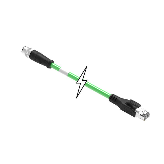 Molex 1201088273 120108 Circular de 04 pos macho a RJ45, 8p4c 16.40' (5.00m)