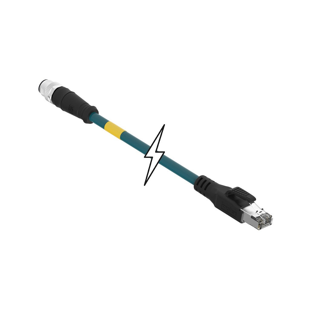 Molex 1201088451 Brad Ultra-Lock 120108 Circular de 04 pos macho a RJ45, 8p4c 6.56' (2.00m)