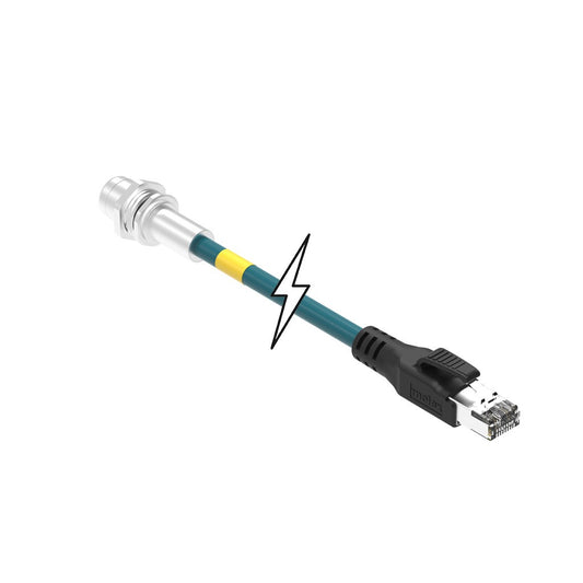 Molex 1201088499 Brad Ultra-Lock 120108 Circular de 04 pos macho a RJ45, 8p4c 3.28' (1.00m)