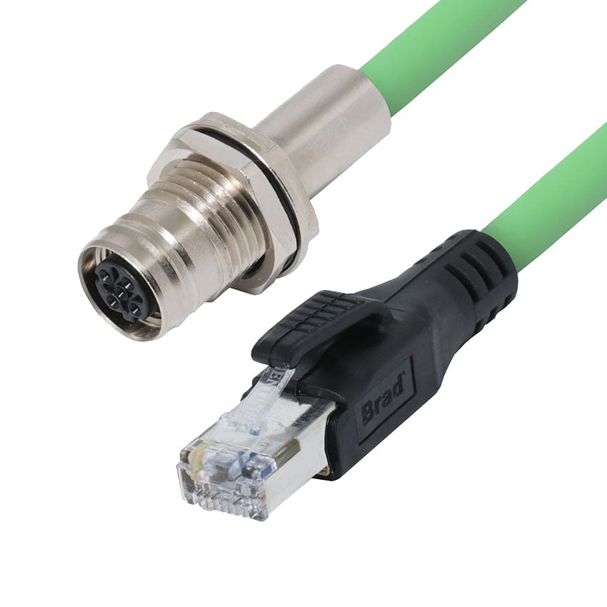 Molex 1204061044 120406 Circular, hembra y de 04 pos a RJ45, 8p4c 16.40' (5.00m)