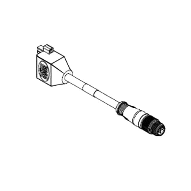 Molex 1300390190 Brad Micro-Change 130039 Conector circular, macho y de 5 pos a conector rectangular de 5 pos 3.28' (1.00m)
