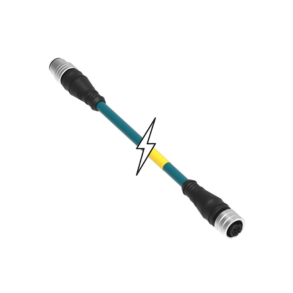Molex 1300480197 130048 Circular, hembra y de 04 pos a RJ45, 8p4c 3.28' (1.00m)