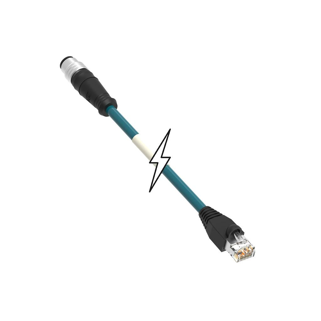 Molex 1300480291 130048 Circular de 04 pos macho a RJ45, 8p4c 49.21' (15.00m)