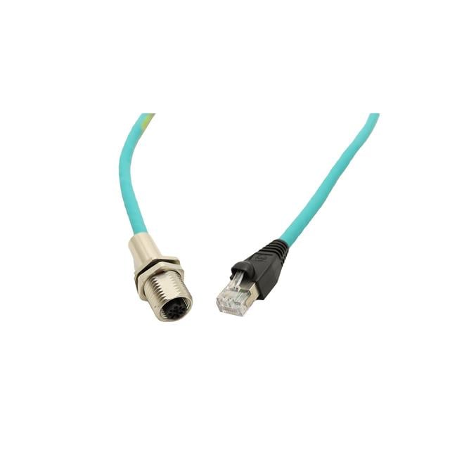 Molex 1300580125 Brad Ultra-Lock 130058 Circular, hembra y de 4 pos a RJ45, 8p8c 1.64' (500.0mm)