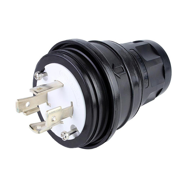Molex 1301470082 Watertite 130147 NEMA L16-30P Clavija de conexión, hojas macho 30A 480VCA, 3 fase