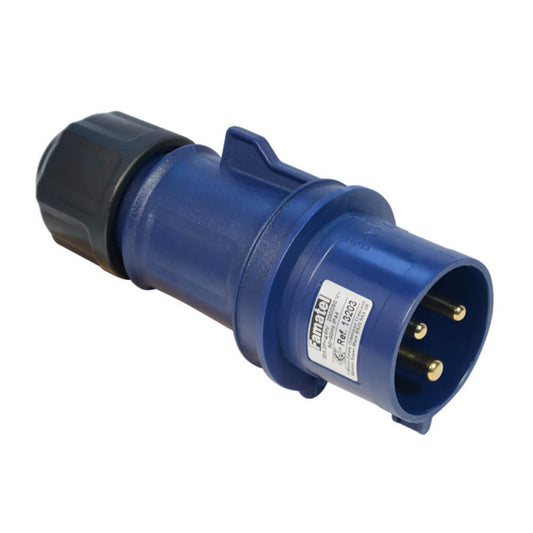 Famatel USA 13203 * Pin y manguito (2P3W) Clavija de conexión, clavijas macho 32A 200/250V